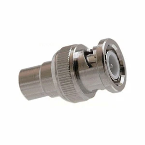 BNC Male Plug to RCA  Female Jack TV Adapter RF Coaxial Cable Connector - Picture 1 of 2