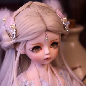 30cm BJD Doll 1/6 Ball Jointed Mini Girl with Eyes Wigs Full Set Clothes Outfit - Picture 1 of 12
