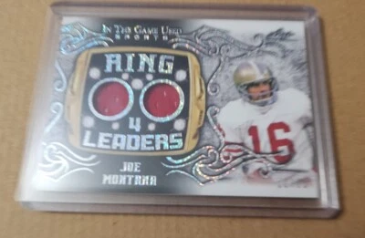 2022 Leaf Ring Leaders JOE MONTANA #'d 22/25 San Francisco 49ers - Image 1 of 4