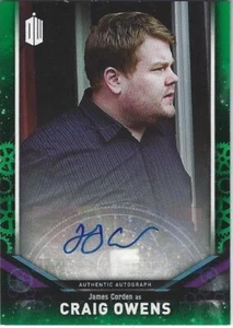 JAMES CORDEN Carta da scambio autografa - DOCTOR WHO 2018 Firma Series #/50 - Foto 1 di 2