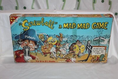 Screwball Mad Mad Mad Board Game Alfred E. Neuman First Version Transogram 1960 - Image 1 of 4