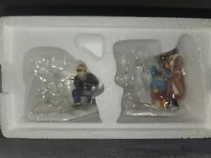 Dept 56 Snow Carnival Ice Sculptures 2 Piece Snow Village w/Box Excellent Cond - Picture 1 of 3