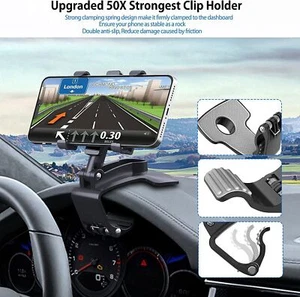 360° Handyhalterung Auto Armaturenbrett Universal KFZ Handy Smartphone Halter DE - Bild 1 von 17