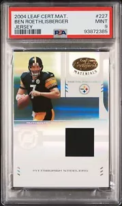 Ben Roethlisberger 2004 Leaf Certified Materials RC Jersey #227 - /1250 - PSA 9 - Picture 1 of 2