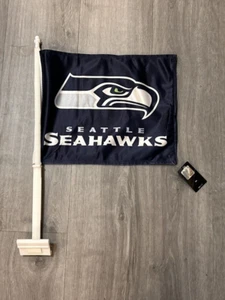 Sale! NFL Seattle Seahawks Game Fanatic Single Car Flag (1 flag) WH - Picture 1 of 1