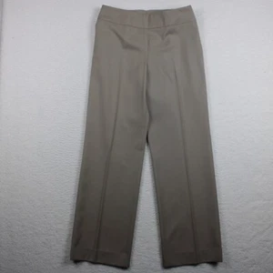AKRIS Punto Women's Side Zip Dress Pants Size 10 Solid Khaki - Picture 1 of 11