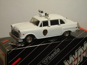 1974 Checker Police - Small Wheels by Western Models WMS 55X England 1:43 *36370 - Imagen 1 de 6