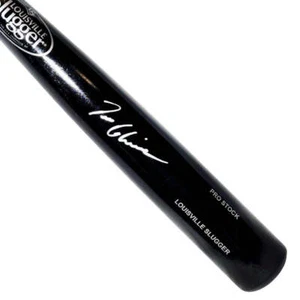 Tom Glavine Signed Louisville Slugger Official MLB Black Baseball Bat (JSA) - Picture 1 of 2