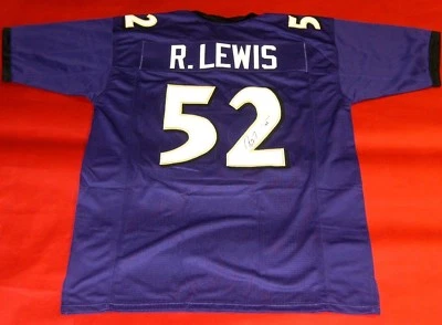 RAY LEWIS AUTOGRAPHED BALTIMORE RAVENS JERSEY JSA HOF 2018 - Image 1 of 3