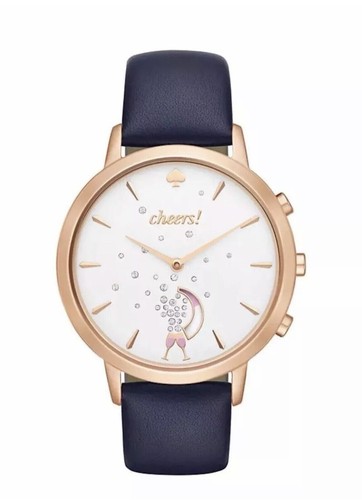 Orologio ibrido Kate Spade "Cheers" modello NDW2K tono oro con cinturino nero
