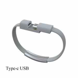 Fashion Bracelet USB Charging Cable Data Cord Sync For iPhone Android Type C ☋ - Picture 1 of 18