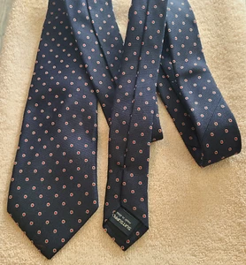 Suitsupply Cravatta collo extra lunga 63,5 x 3 1/4 sfondo blu navy - Foto 1 di 6