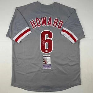 Autographed/Signed Ryan Howard Philadelphia Grey Baseball Jersey JSA COA - Picture 1 of 4