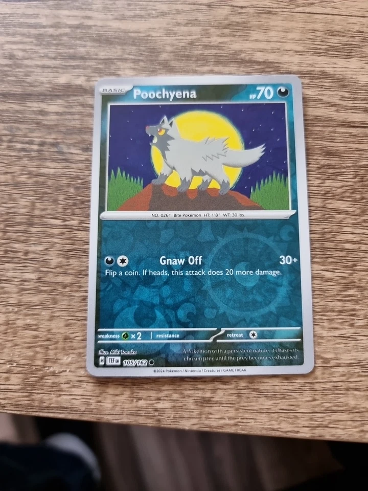 Poochyena 105/162 Sv05: Temporal Forces Reverse Holo - Image 1 of 1