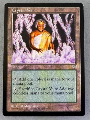 Crystal Vein Mirage MTG—Never Played Near Mint—Vintage Magic the Gathering - Image 1 of 4