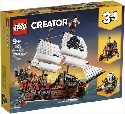 LEGO Creator 3-в-1 пиратский корабль (31109) новый запечатанный снят с производства - Изображение 1 из 4