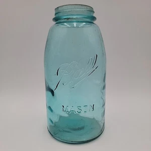 Antique Blue 1910-1923 Ball Perfect Mason  RARE #1-5 1/2gallon Jar No Lid - Picture 1 of 15