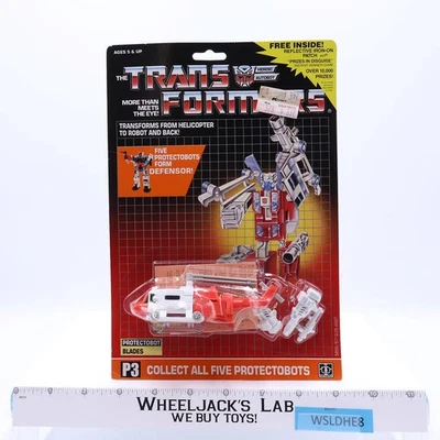 Blades Protectobot G1 TRANSFORMERS 1986 Vintage Action Figure MOSC - Image 1 of 4