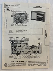 Vintage Sams Photofact Schematic 4-1965 AIRLINE MODEL GEN-1816A - Picture 1 of 2