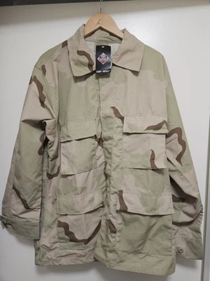 Tru-Spec Desert Camouflage Utility Shirt Jacket Men's Size Large Regular NWT - Image 1 of 4