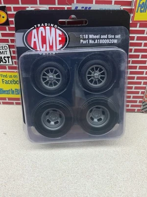 Juego de ruedas de magnesio 1/18 ACME PorkChop Willys Gasser muy raro difícil de encontrar A1800920W Foto 1 de 4