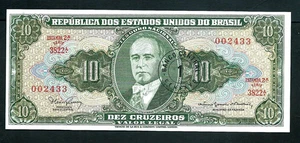 [UNC] 1967 Brazil 1 Centavo on 10 Cruzeiros P-183b [B2] - Picture 1 of 2