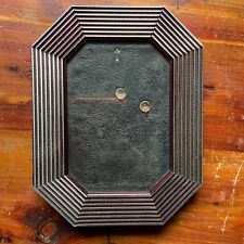 Vintage San Pacific cut silvery bright octagon geometric photo frame 5x3.5in