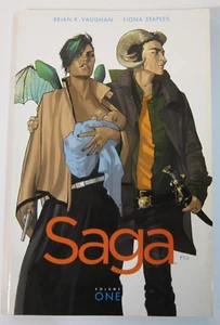 Saga by Brian K. Vaughan (2012, Trade Paperback) Volumes One & Two - Picture 1 of 6
