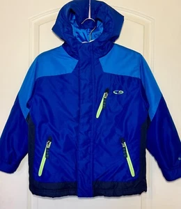 EUC Champion C9 Blue Hooded Winter Jacket Coat Boys Size S Small 6-7 - Picture 1 of 4