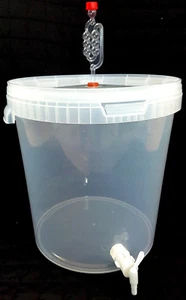 Kompletter Gärbehälter Fass Gäreimer Eimer Gärfass 33L Hahn gute Qualität DHL🍷 - Bild 1 von 1