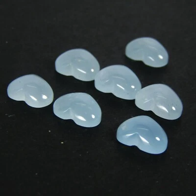 9.00 克拉天然海蓝宝石心形乳蓝色宝石 7 件来自巴西-VDO — 第 1/4 张图片