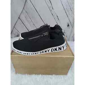 DKNY Melisa Black Slip-on Logo Sneaker Shoe Womens 7.5M