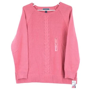 Karen Scott Damen Pullover mit Zopfmuster, X-Large, Pink Orchid - Bild 1 von 3