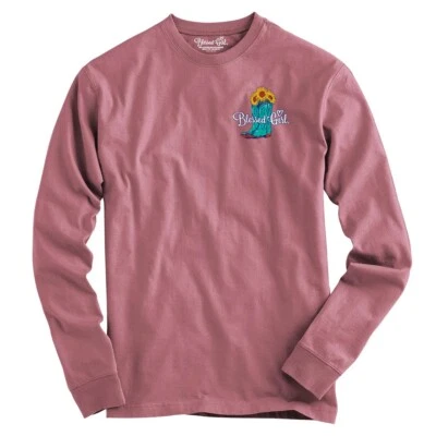 Womens  Dusty Rose Blessed Girl Long Sleeve T-Shirt “I Have Decided", Size 2X - Image 1 of 4