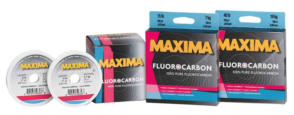 Máxima One Shot Fluorocarbono 180m Carretes Pesca Línea Líder Principal 3LB - 15LB Foto 1 de 1