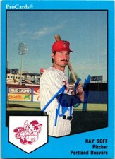 Ray Soff autographed Baseball Card (Portland Beavers) 1989 ProCards Rookie #216