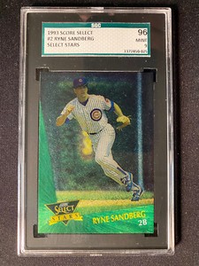 1993 Score Select Stars #2 Ryne Sandberg SGC 96  MINT 9