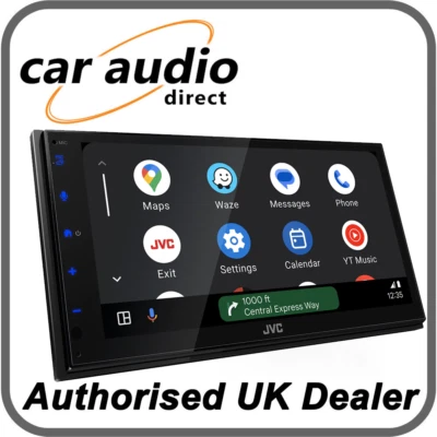 JVC KW-M595DBT - 6.8” Wired CarPlay Android Auto Mirroring DAB+ Radio Stereo - Image 1 of 2