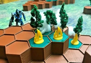 Battletech / Wargame: Fire Tokens x12 - Picture 1 of 3