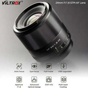 Viltrox 24mm F1.8 Auto Focus Full Frame Wide Angle STM Lens for Sony E FE Camera - Picture 1 of 10