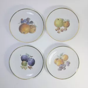 Set of 4 Bavaria Tirschenreuth Germany PASCO Fruit Plates 8" Diameter Vintage - Picture 1 of 3