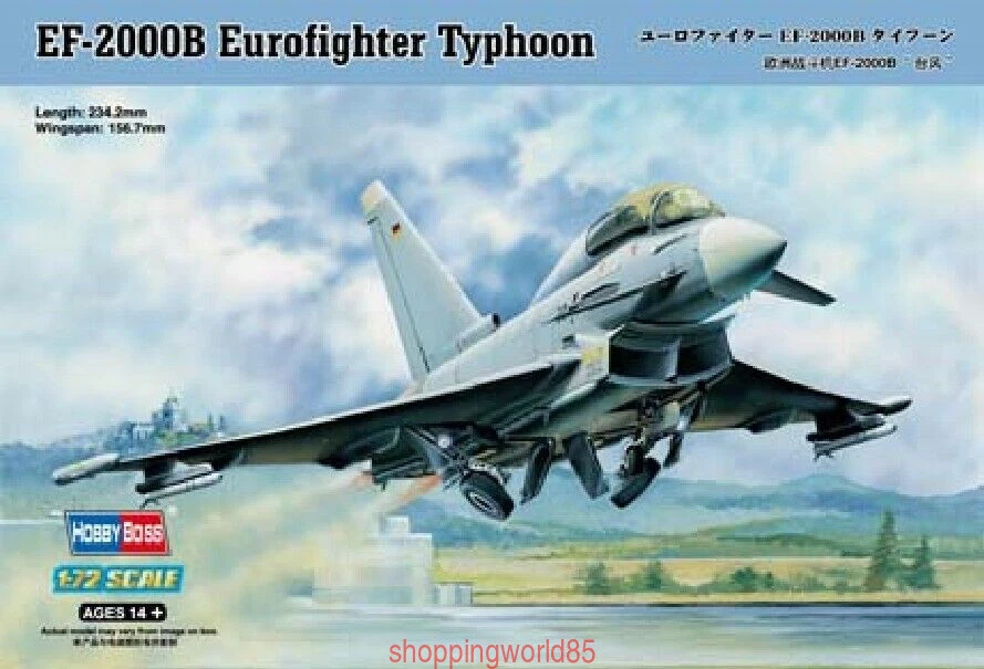Hobbyboss 80265 1/72 EF-2000B Eurofighter Typhoon Model Kit - Image 1 of 1