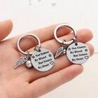For Her Not Sisters by Blood Letter Keyring Pearl Wing Key Chain Bag Pendant