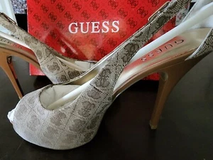 guess women strappy slingback shoes size 9 GW Hondo 4 - new in box - mint - Picture 1 of 7