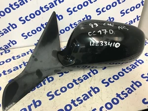 SAAB 9-3 93 Convertible Left NSF Door Mirror Complete Col170 Black 12833410 04+ - Picture 1 of 3
