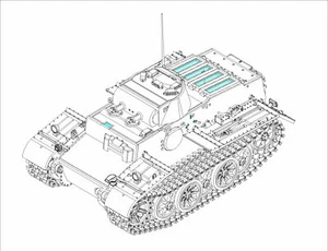 Hobbyboss 83805 - 1:35 alemán Pzkpfw.I Ausf.F (VK1801)-Tarde - Nuevo - Imagen 1 de 1
