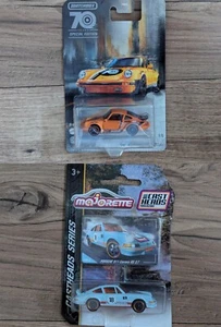Matchbox 70 Years SPECIAL EDITION '80 PORSCHE 911 TURBO Orange + Mojorette 911 - Picture 1 of 1