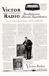 1929 Victor Radio: Revolutionizes Musical Reproduction Vintage Print Ad - Picture 1 of 1