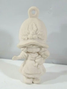 DE COLECCIÓN MEDIADOS DE SIGLO SIN PINTAR "¿HOLLIE HOBBIE?" ORNAMENTO NAVIDAD 3 3/4" ALTO - Imagen 1 de 4