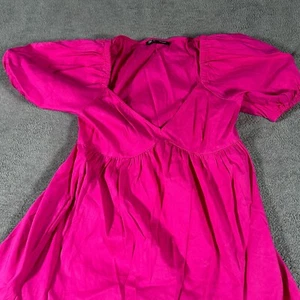 INC International Concepts Dress Women Ps Pink Puff Sleeve Empire Waist Maxi - Picture 1 of 7